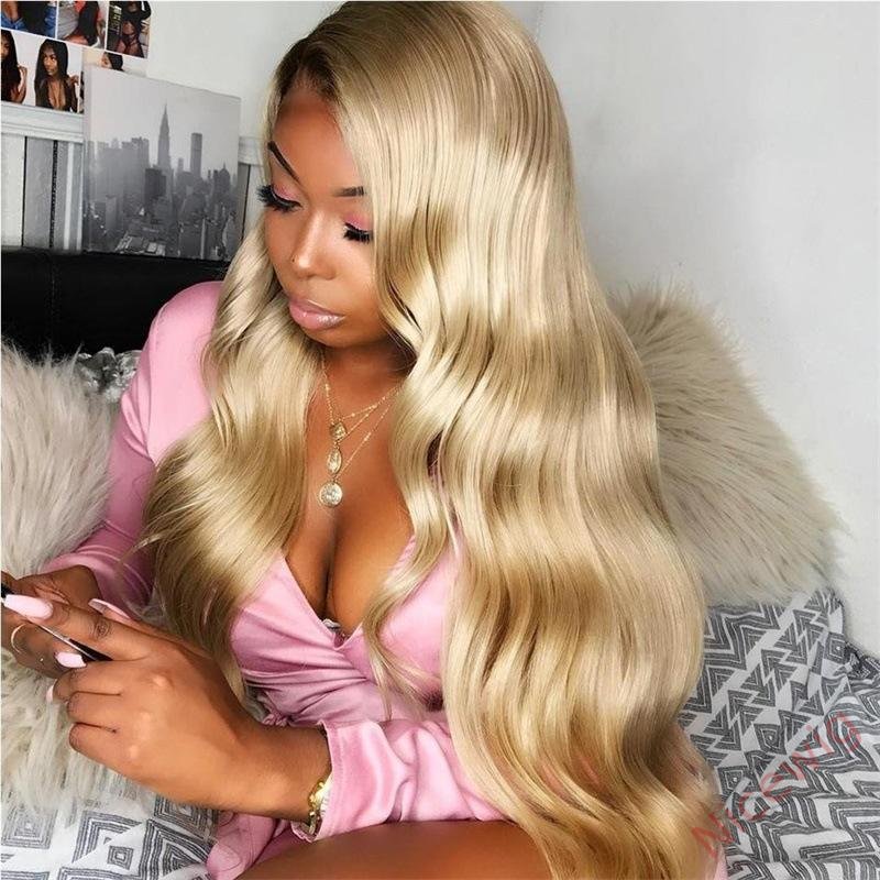 Sexy Blonde Brazilian Long Water Wave Wig