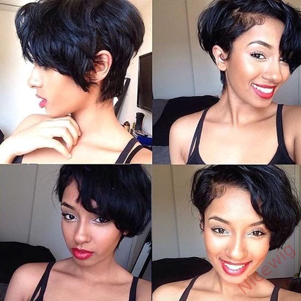 Glueless 6 Inch Short Wig Bob Straight Hair Wig