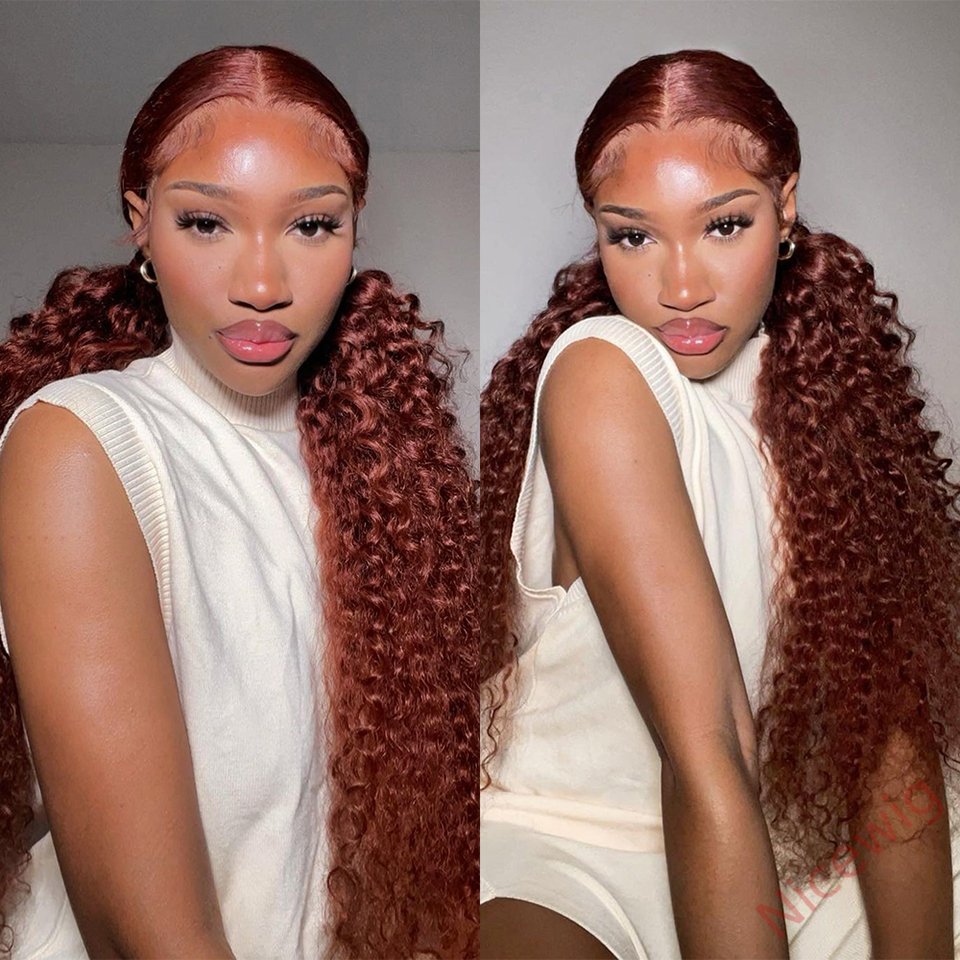 Glueless Dark Brown Brazilian Long Curly Wigs