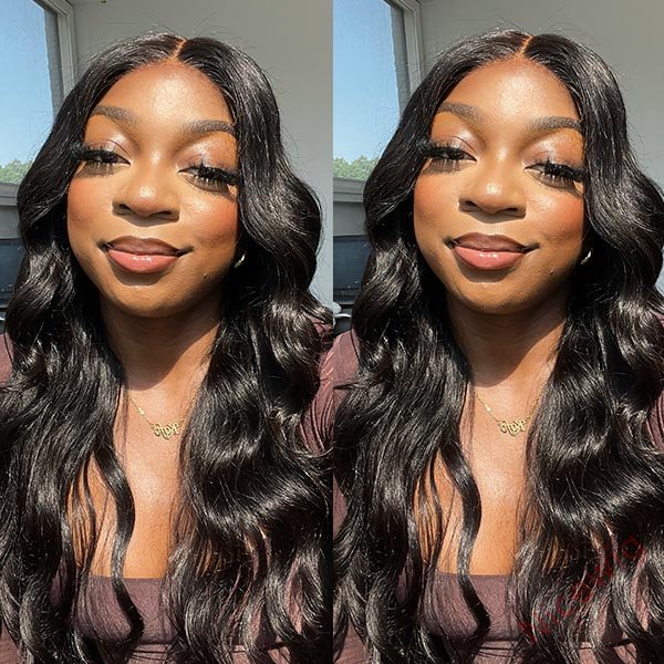 Glueless Nature Black Beautiful Loose Wave Long Wig