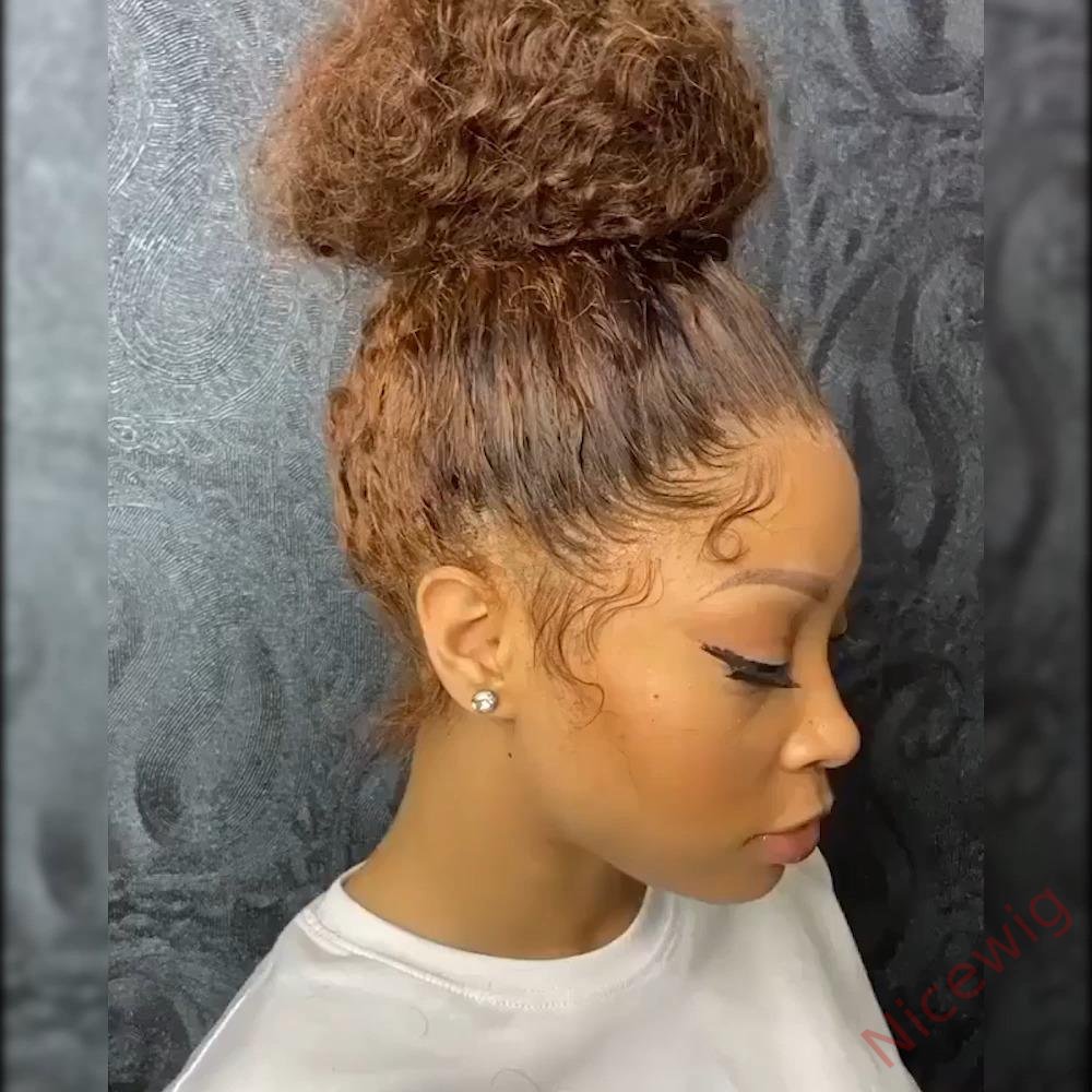Black Brazilian Water Wave Long Curly Wigs