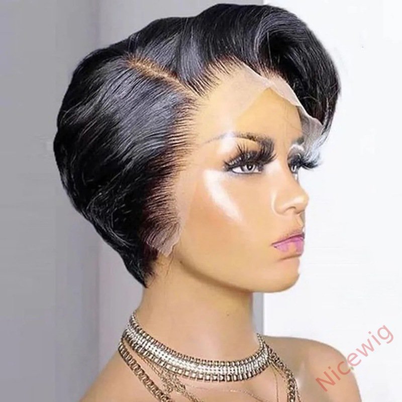 Short Wig Side Parting Bob Straight Hair Wig