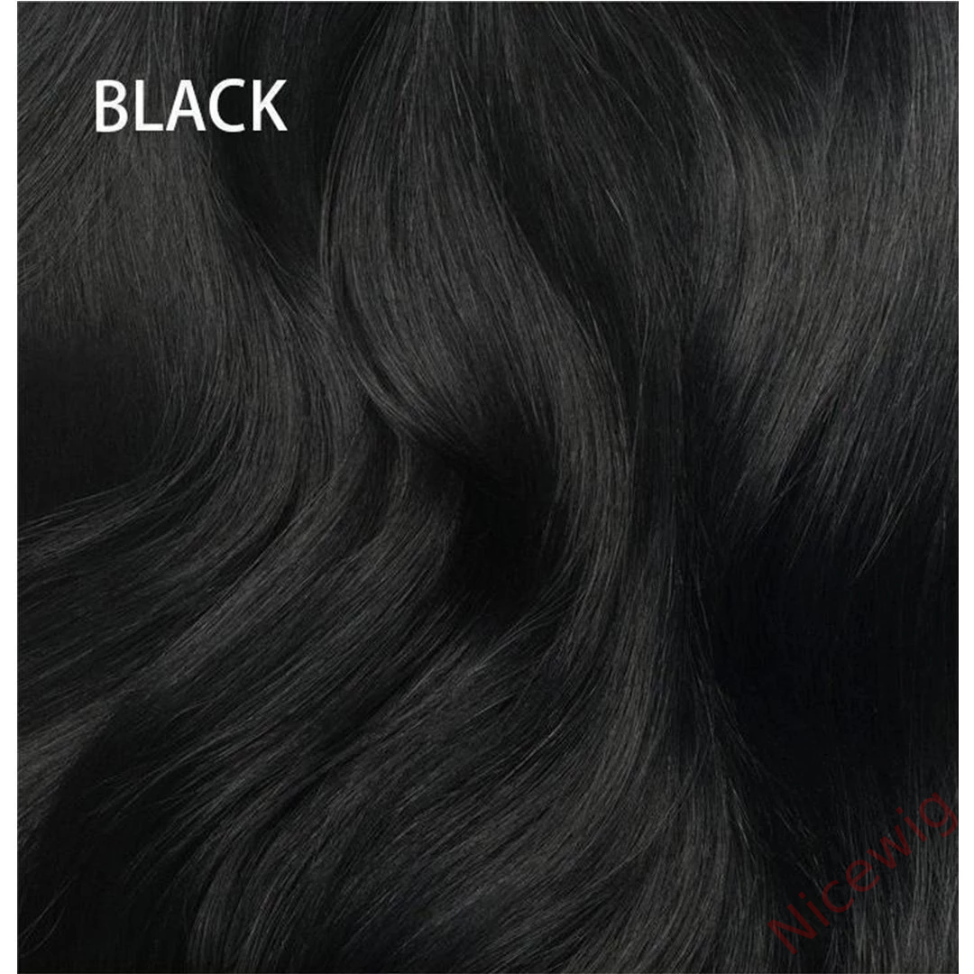 Breathable Natural Black Long Wave Wig