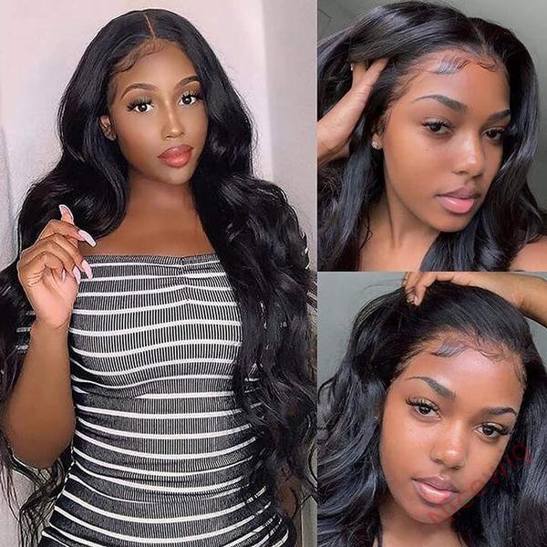Glueless Nature Black Beautiful Loose Wave Long Wig