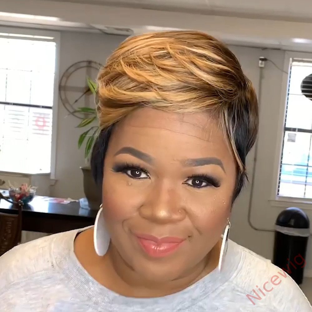 New Arrival Short Natural Pixie Cut Wig