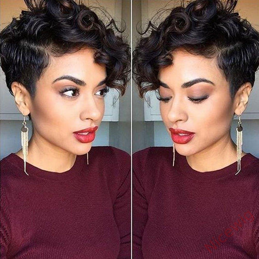 4Inch Short Curly Wave Wig