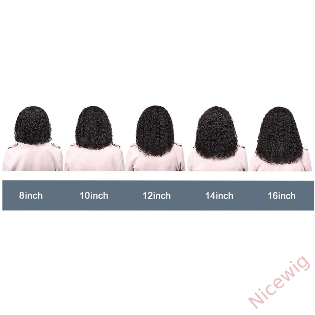 New Classic Black Short Curly Hair Bob Wig