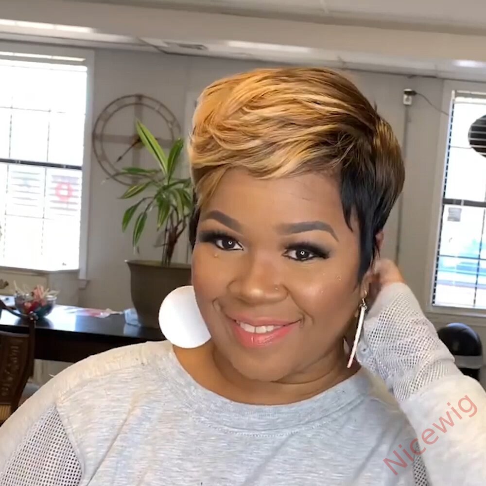 New Arrival Short Natural Pixie Cut Wig